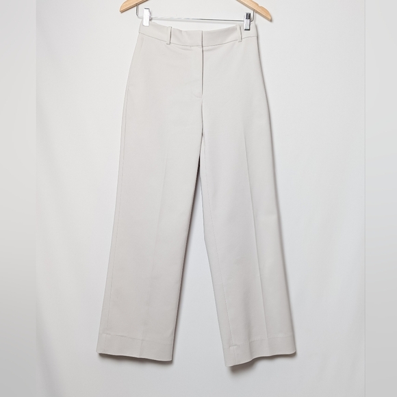 BABATON Agency Pant Crop Pleated Trouser Straight Leg Matte Pearl Straight Leg - Picture 12 of 15